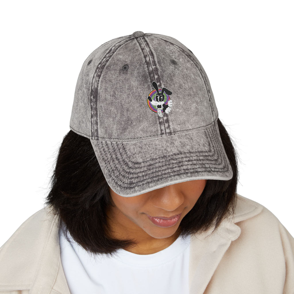 Woozy Dog- Vintage Embroidered Cap