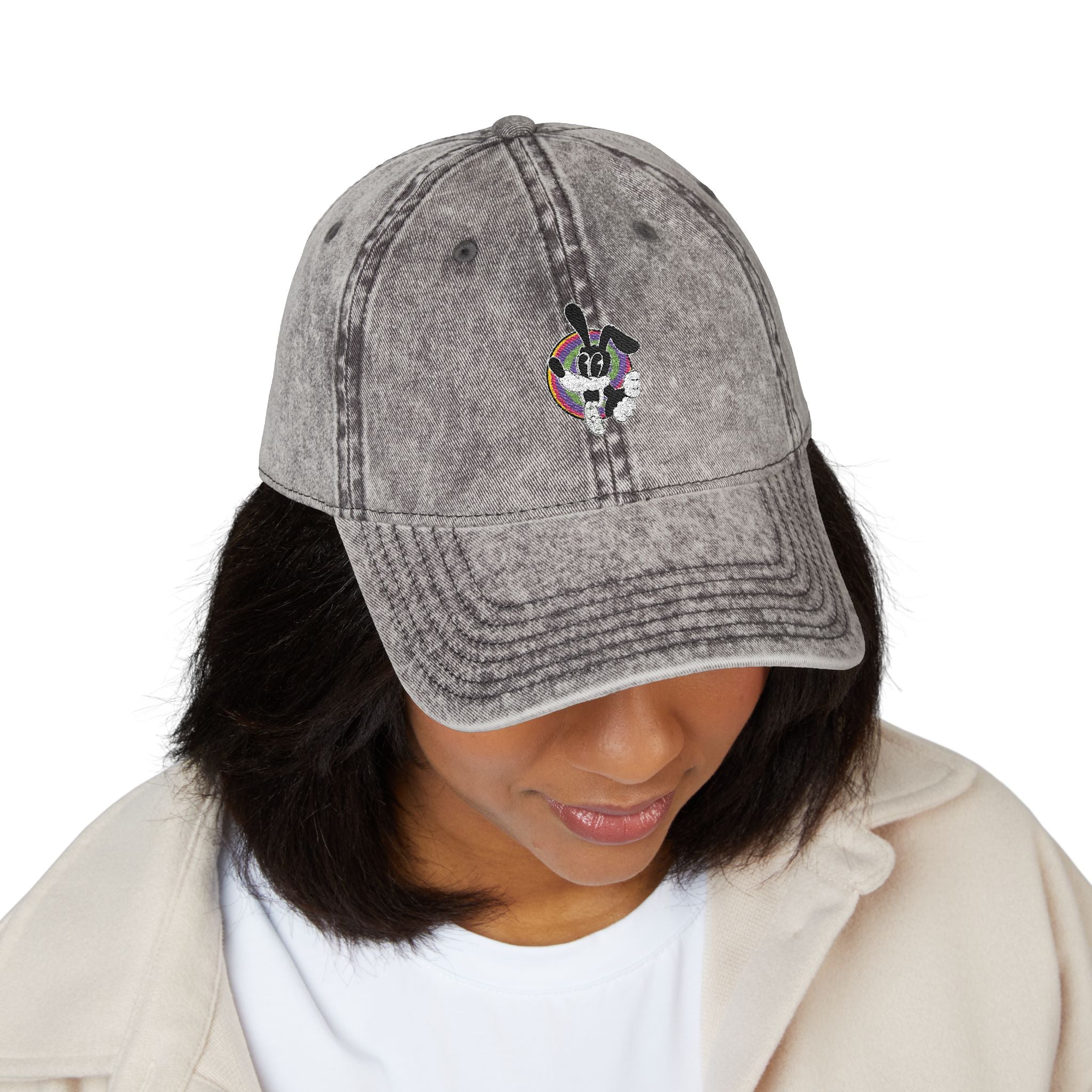 Woozy Dog- Vintage Embroidered Cap