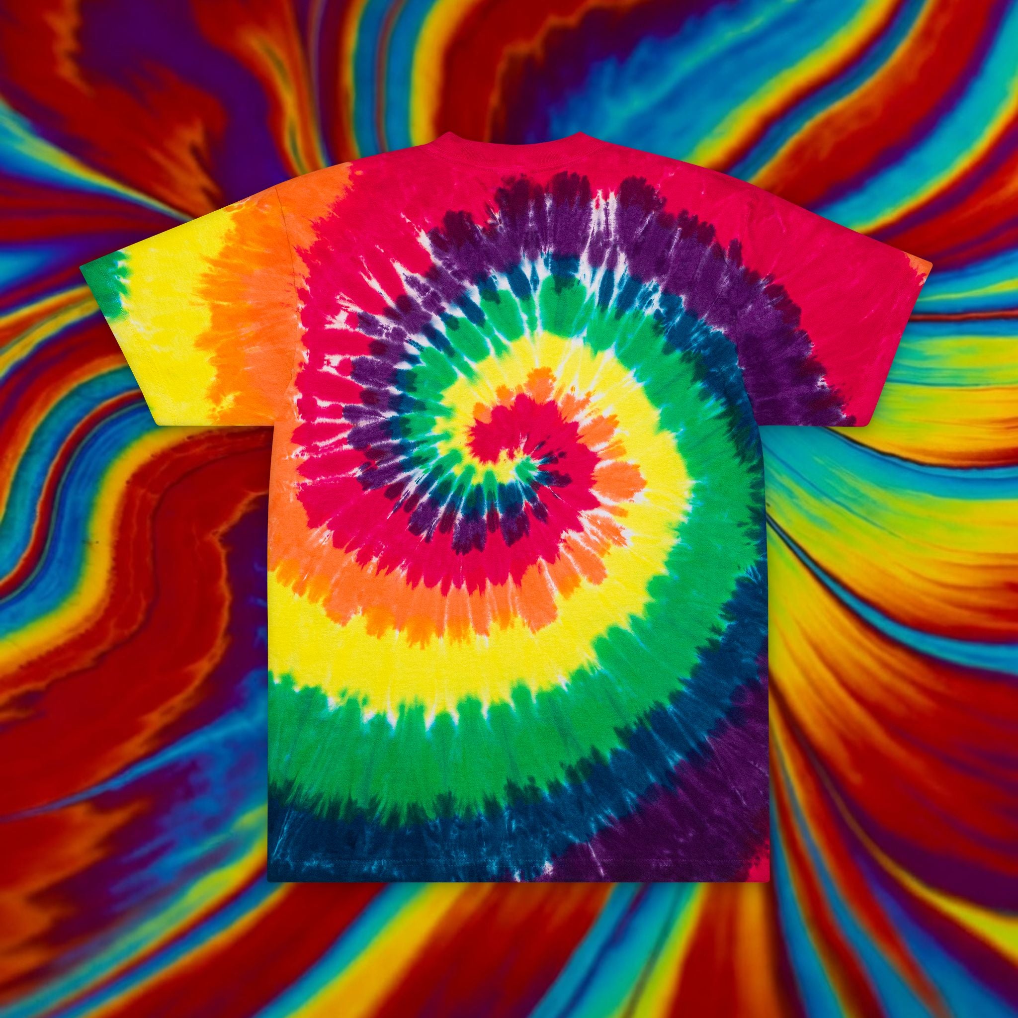 Chilled Greese- Embroidered Tie-Dye Oversized Tee