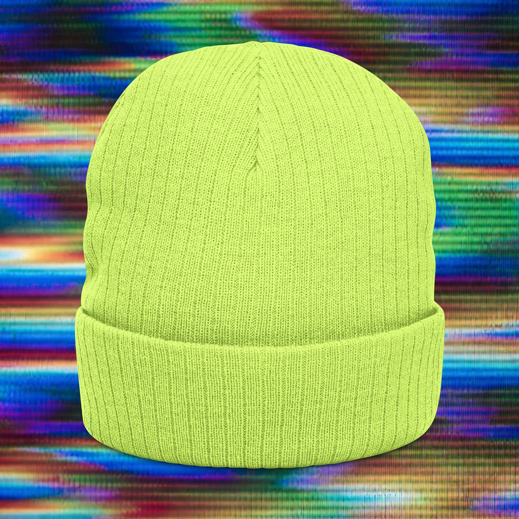 Woozy Dog- Knit Embroidered Beanie