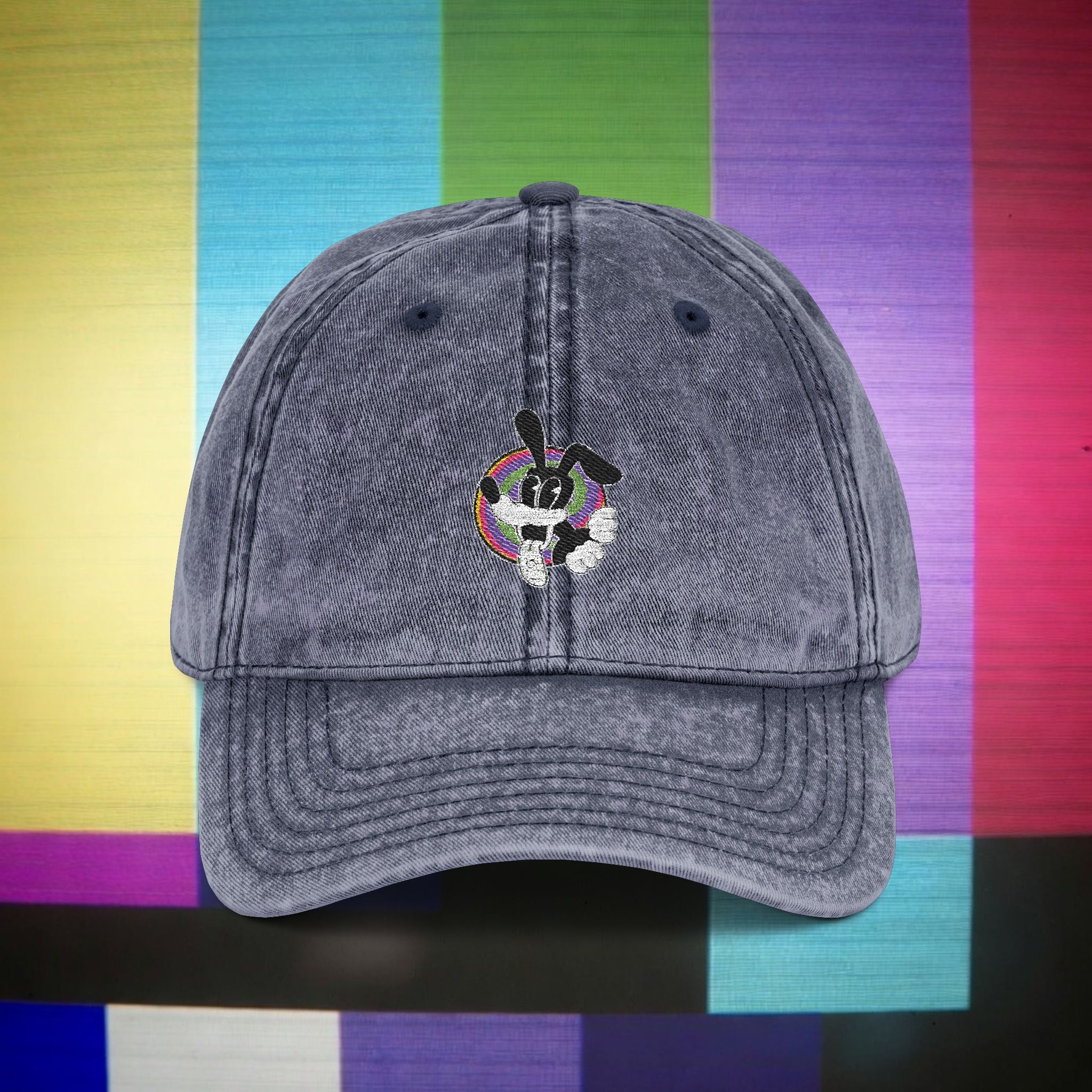 Woozy Dog- Vintage Embroidered Cap