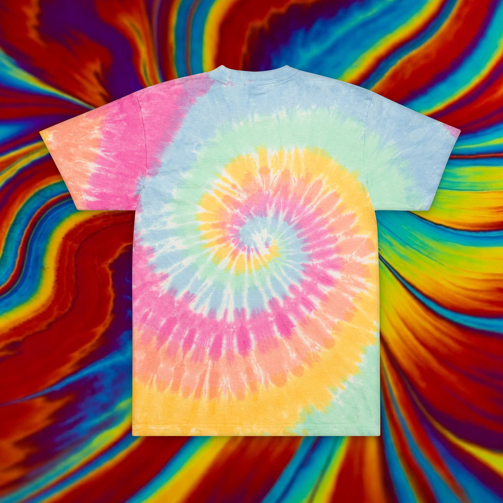 Chilled Greese- Embroidered Tie-Dye Oversized Tee