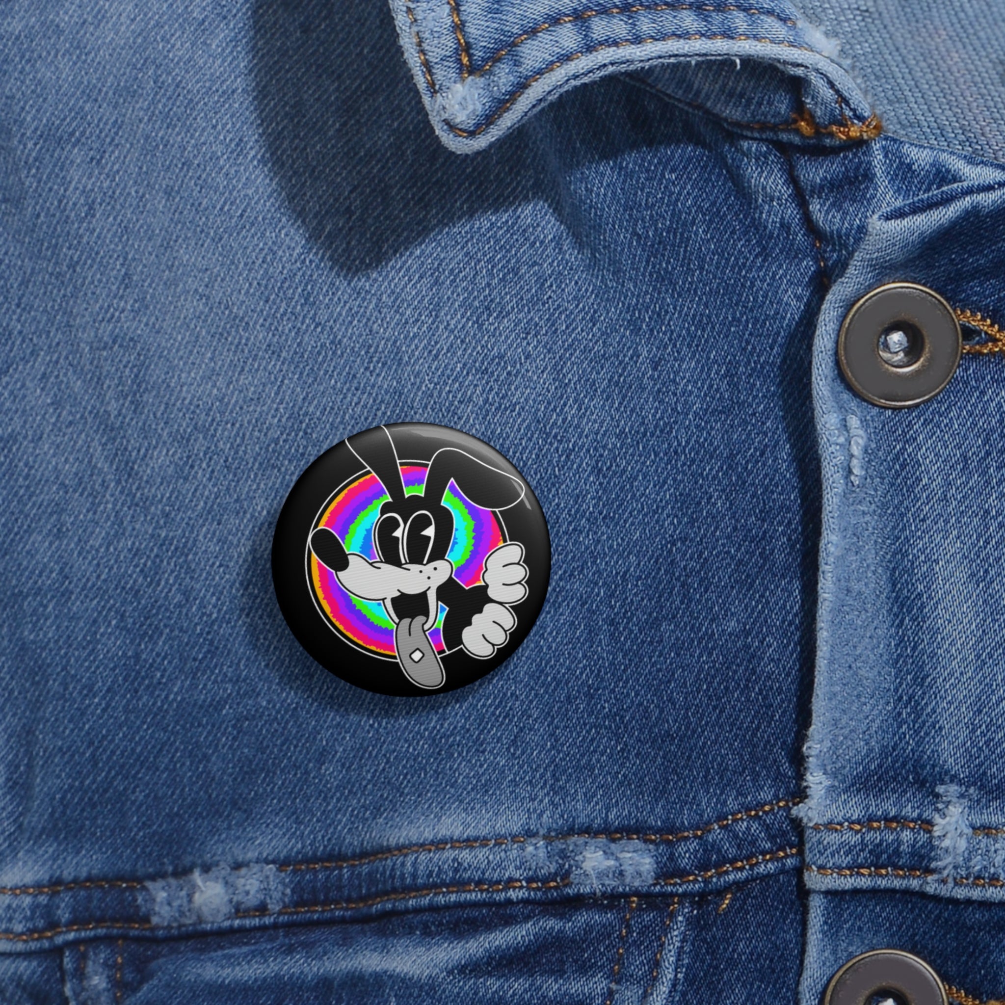 Woozy Dog Pin Buttons