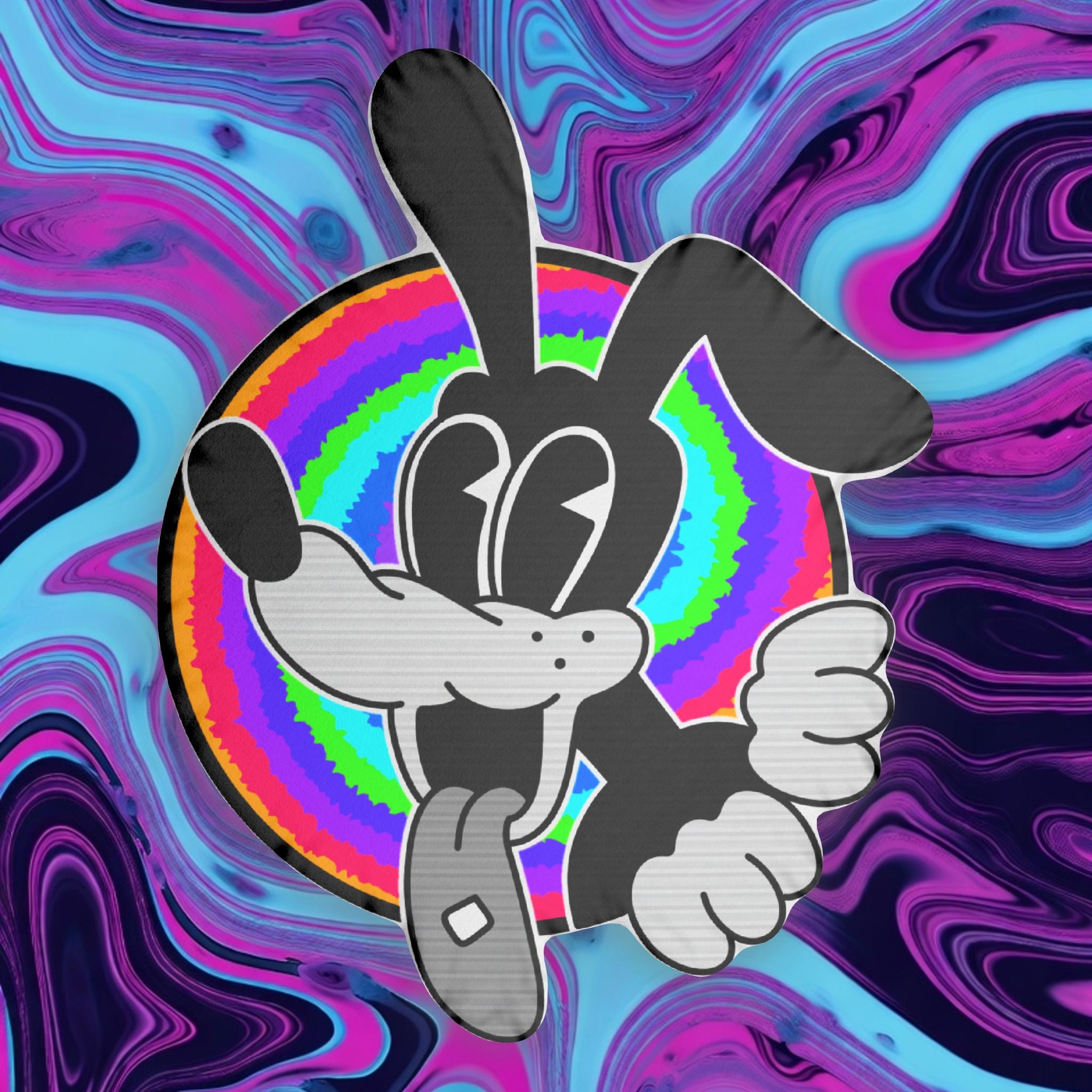 Woozy Dog Throw Pillow