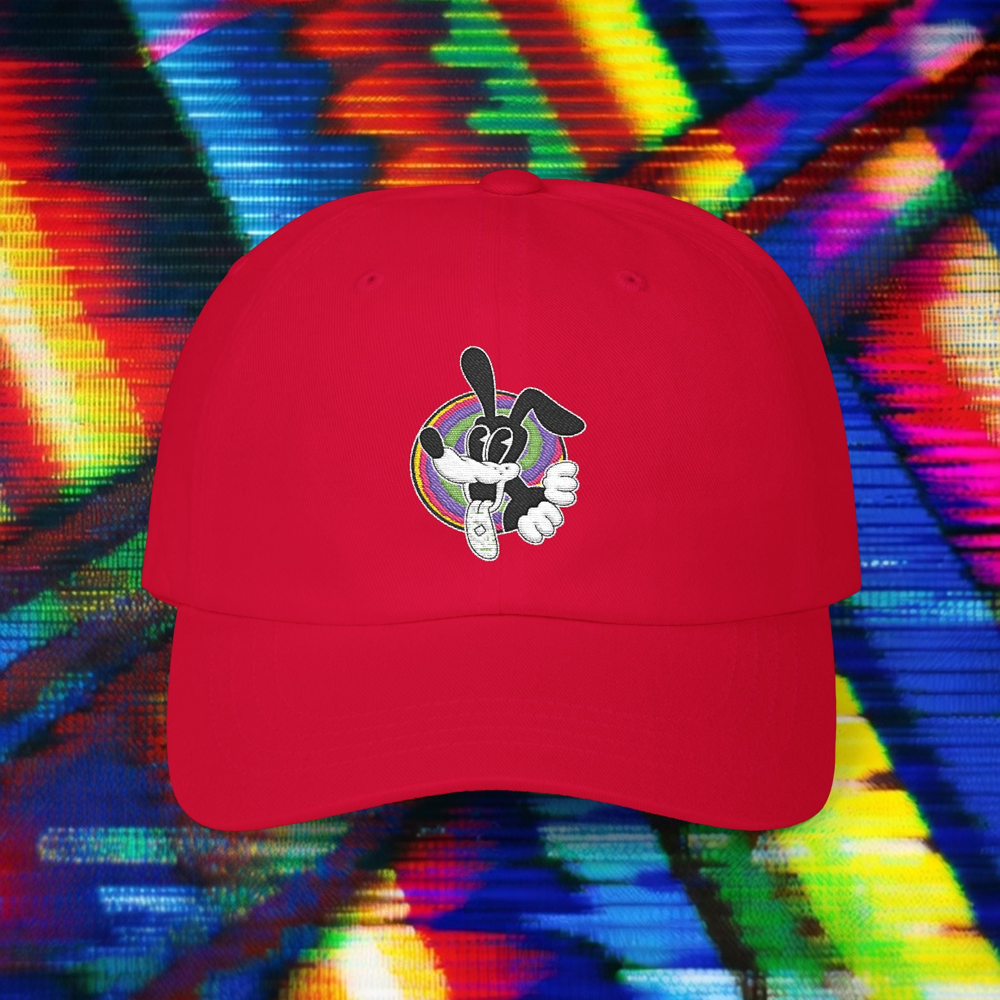 Woozy Dog- Embroidered Dad Cap