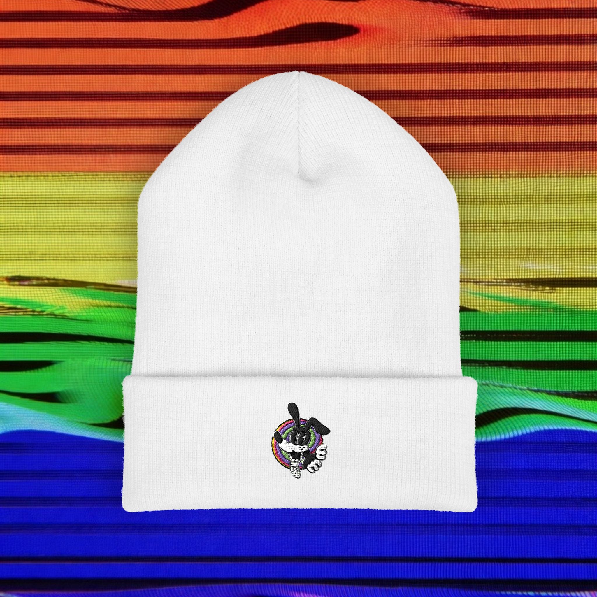 Woozy Dog Embroidered Beanie