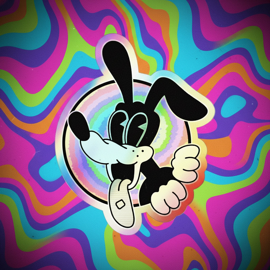 Woozy Dog Holographic Stickers