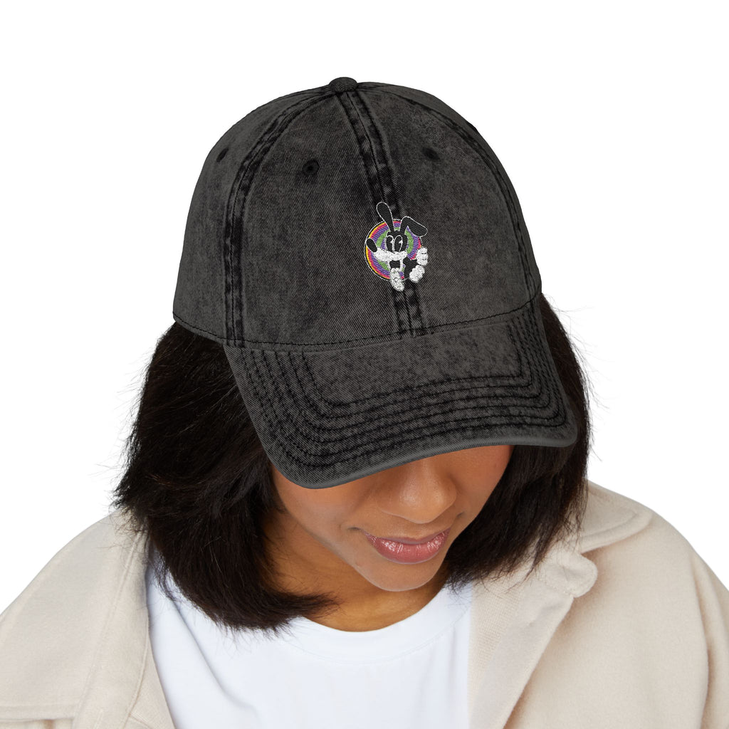 Woozy Dog- Vintage Embroidered Cap