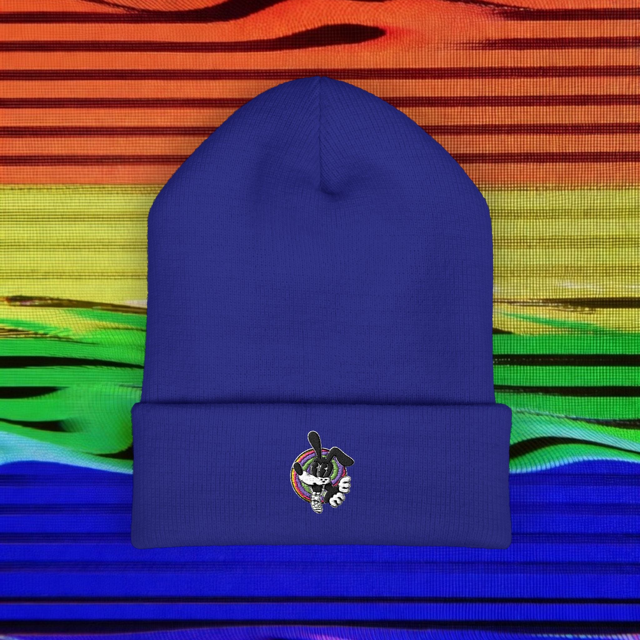 Woozy Dog Embroidered Beanie