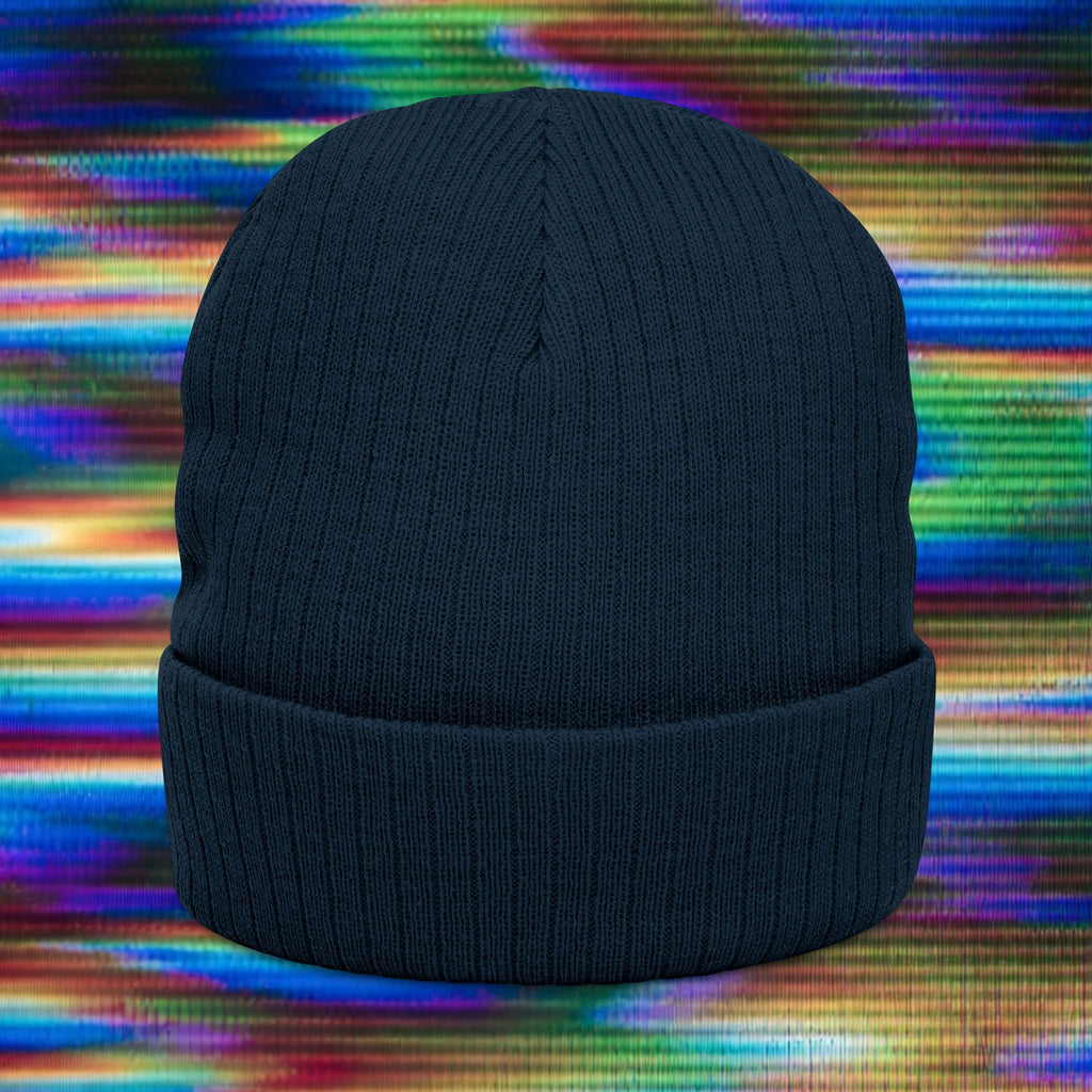 Woozy Dog- Knit Embroidered Beanie