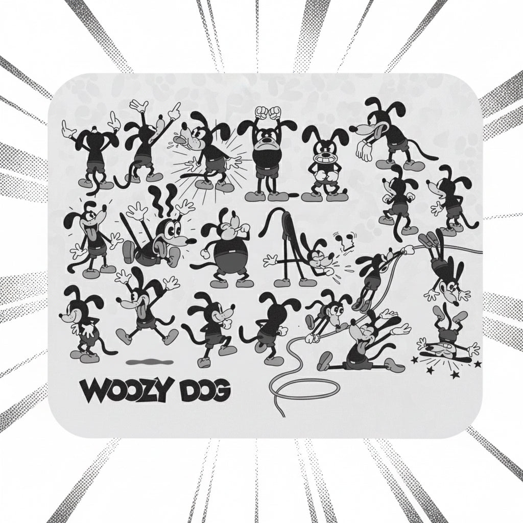 Woozy Dog Mouse Pad