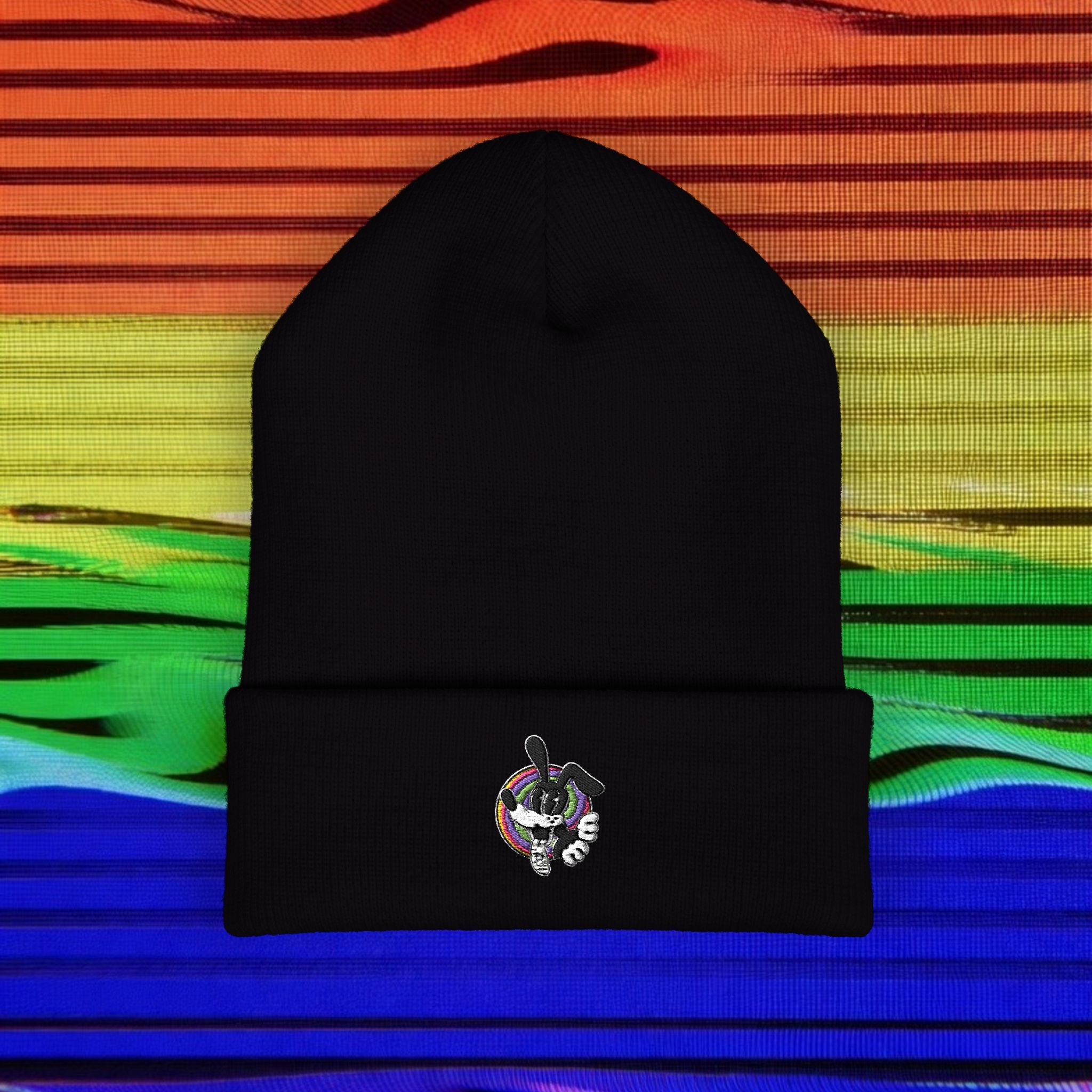 Woozy Dog Embroidered Beanie