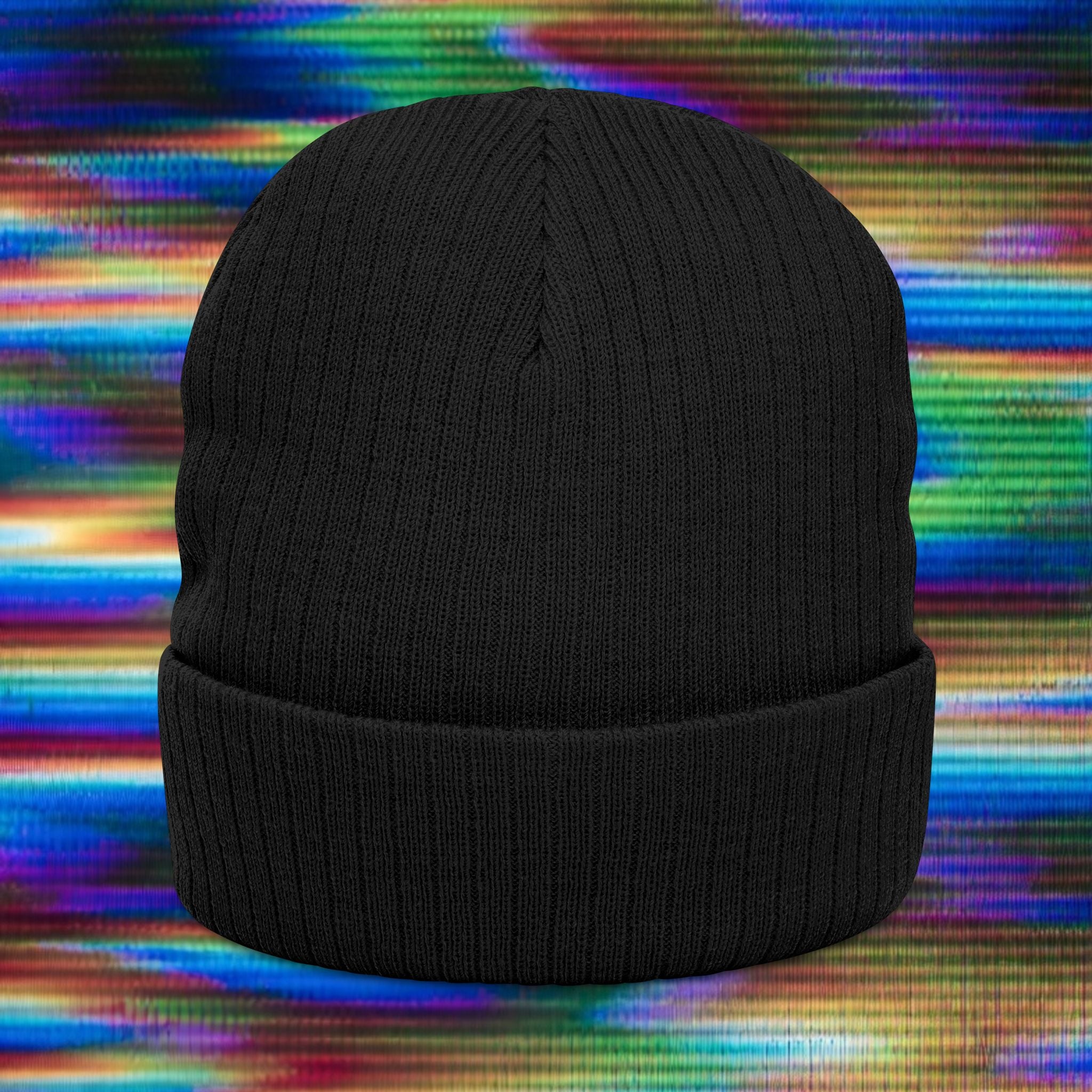 Woozy Dog- Knit Embroidered Beanie