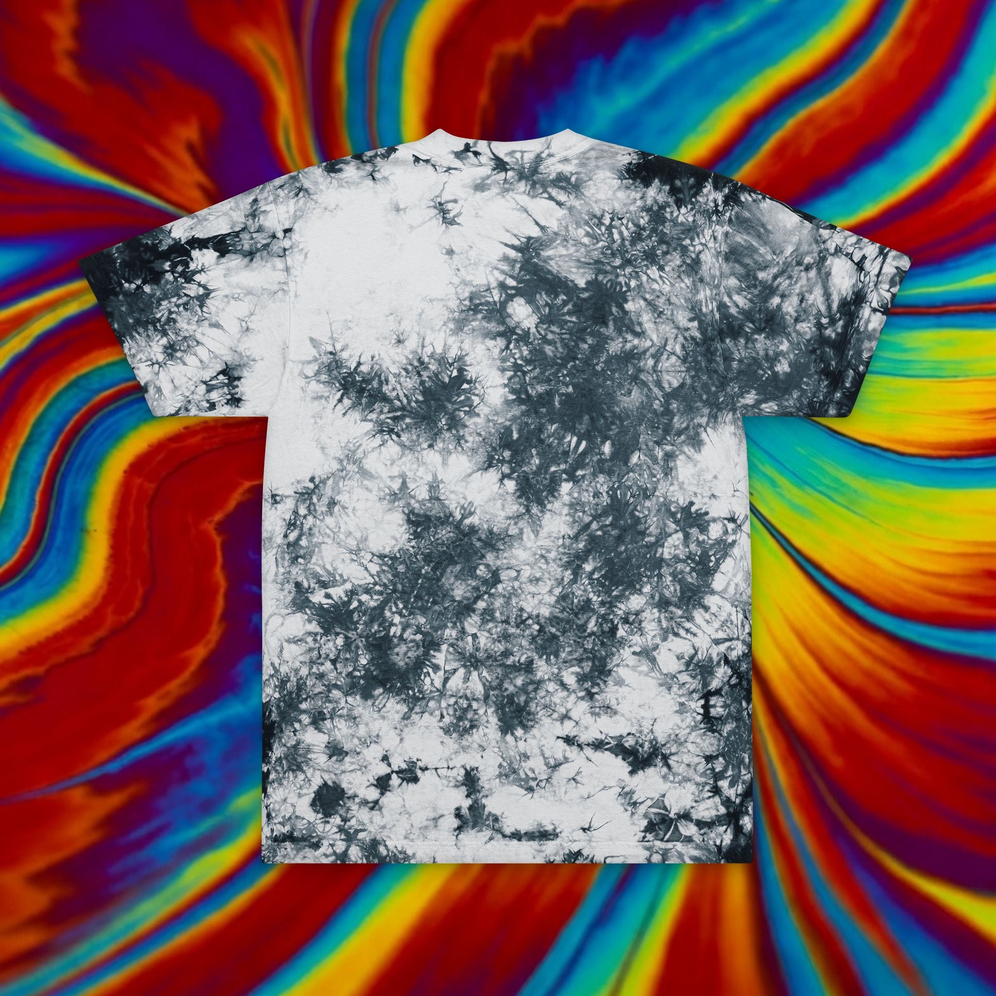 Chilled Greese- Embroidered Tie-Dye Oversized Tee