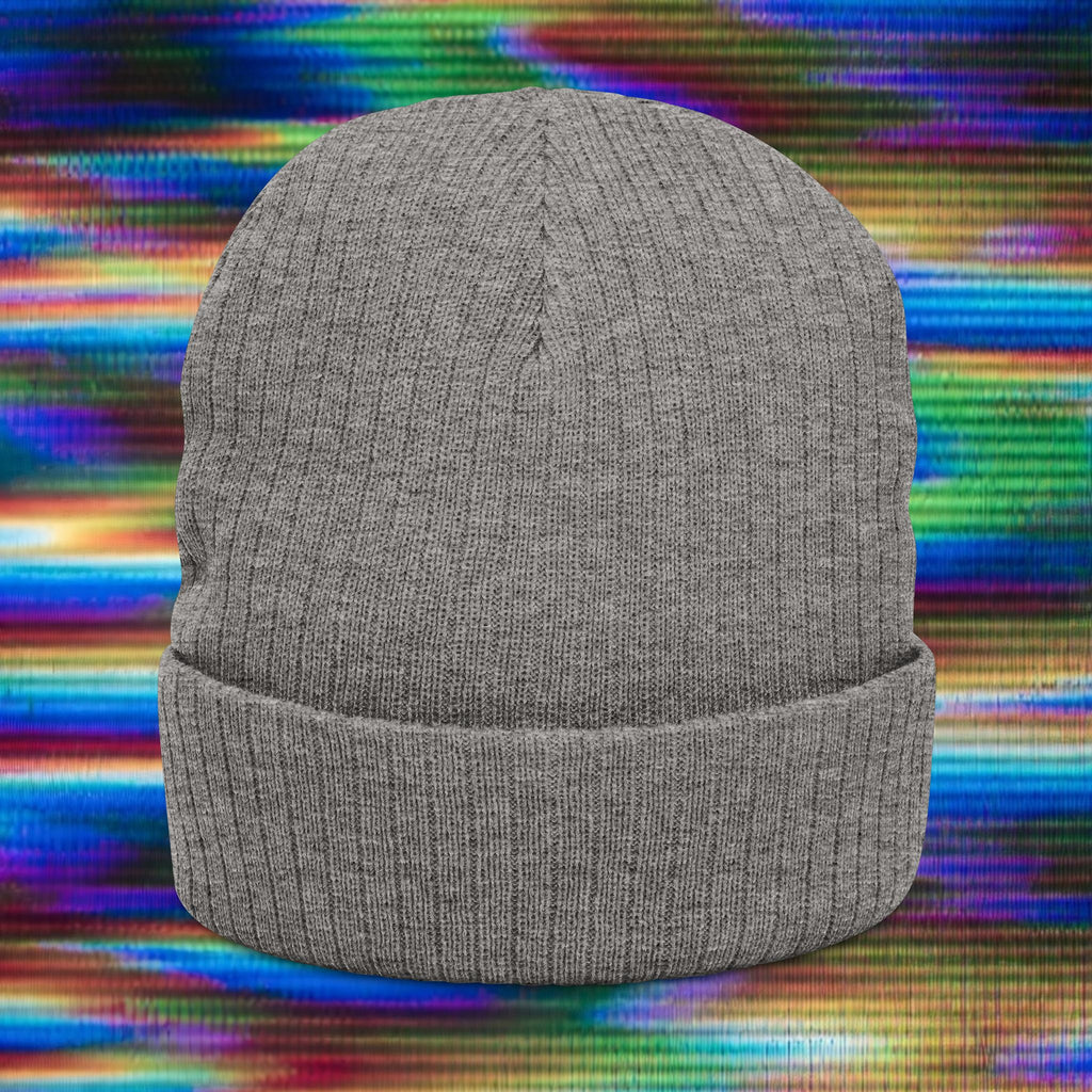 Woozy Dog- Knit Embroidered Beanie