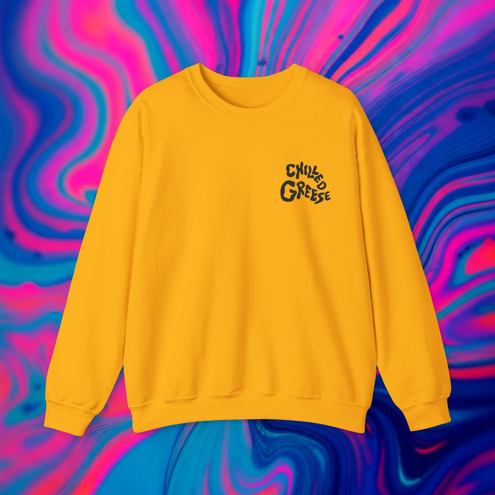 Chilled Greece Gold Crewneck Sweatshirt